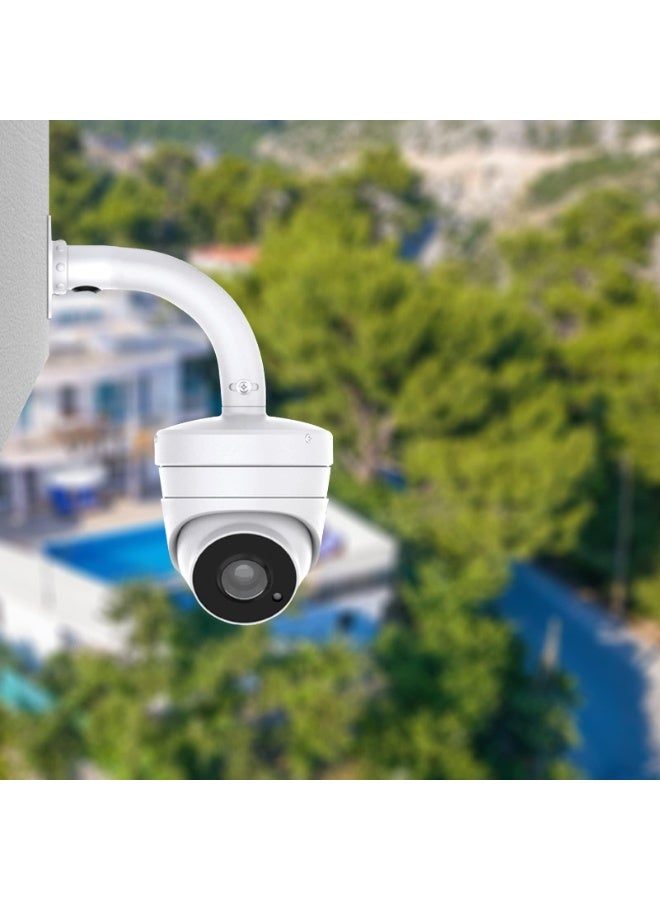 YelaJoy 6 inch Base Wall Mount Bracket for Surveillance Cameras IP CCTV, Compatible with Eufy Cameras Bullet Dome PTZ, Cable Management Pole Mounting Antirust Base Powder Spray Coated - Image 2